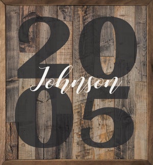 Personalized Name Year Brown